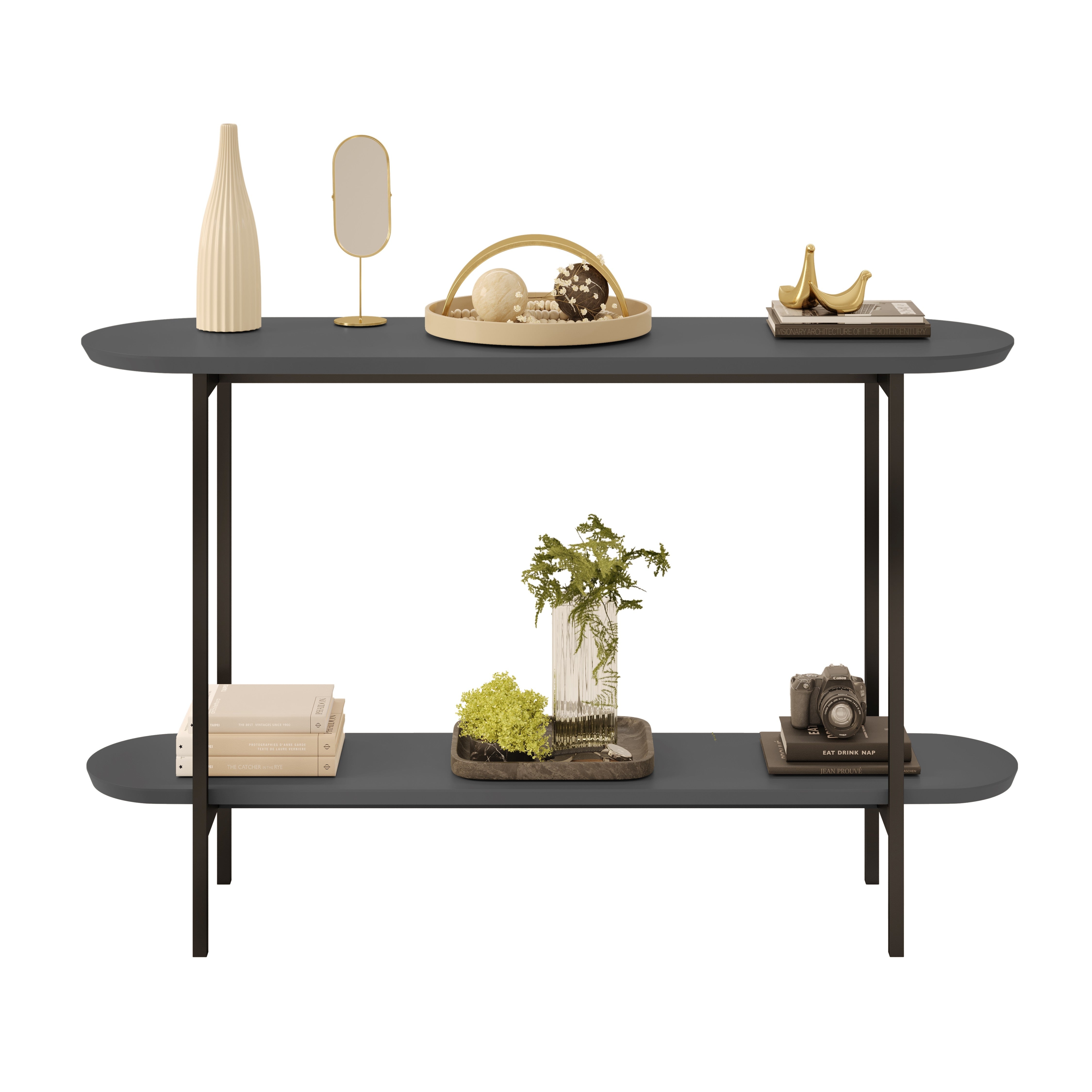 קונסולה דגם אבניו - אפור כהה