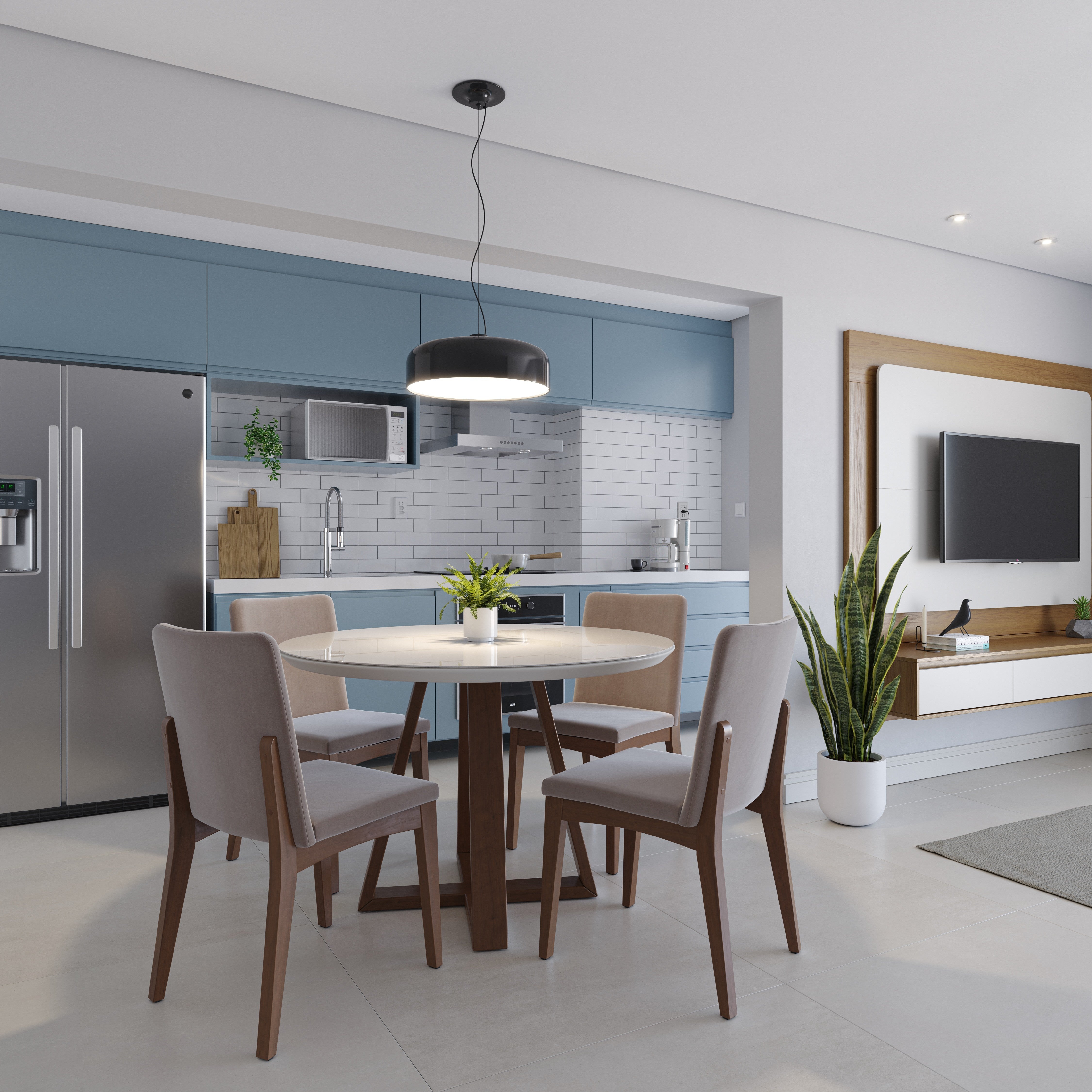 שולחן פינת אוכל עגול דגם גרניט