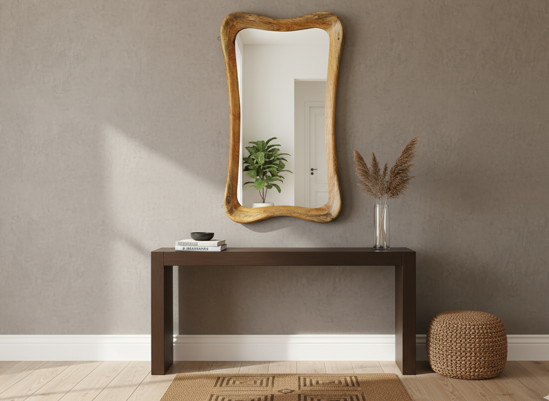 מראת קיר דגם שלגיה 120 ס"מ בהיר