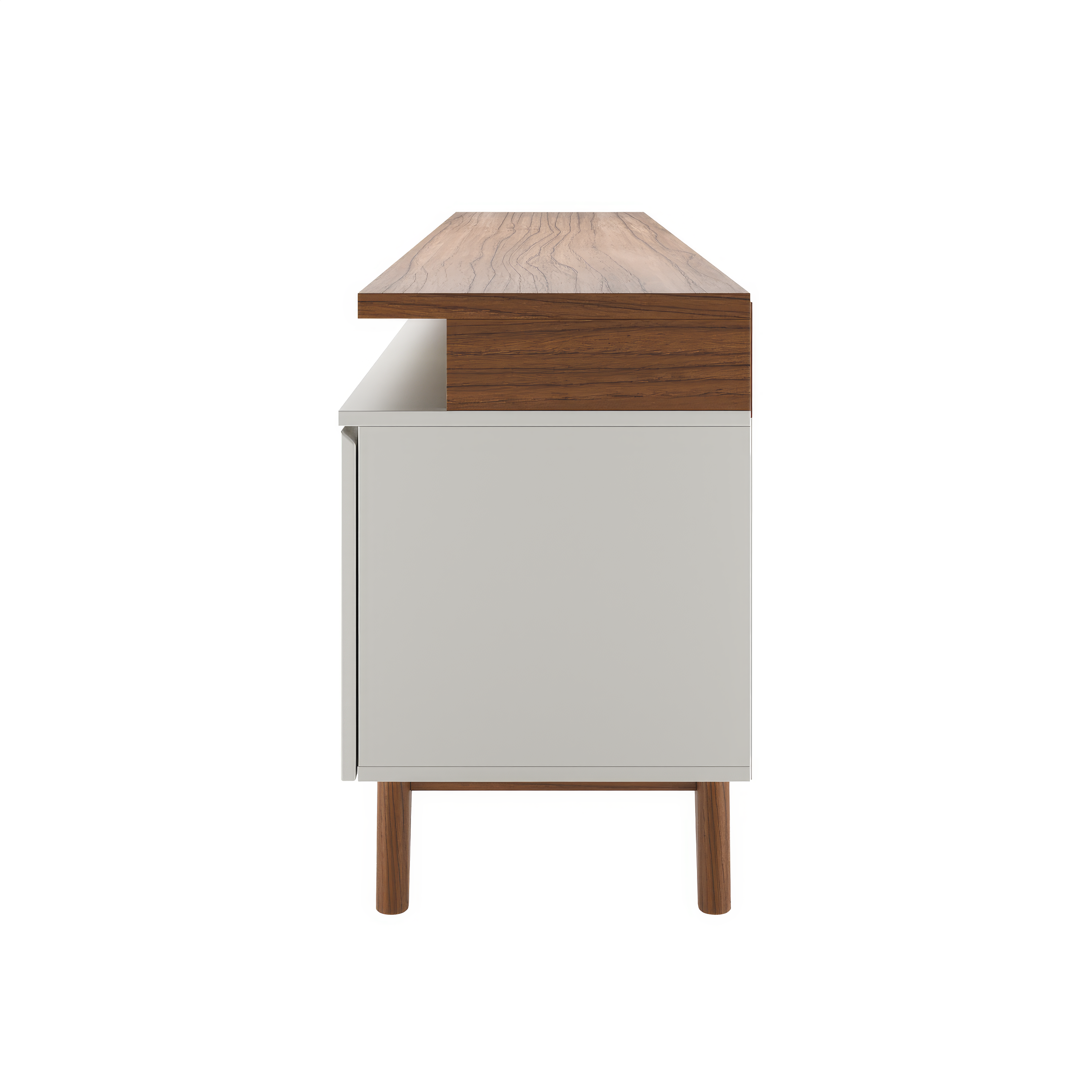 מזנון טלוויזיה דגם קורל 220 ס"מ - - אופוייט וקנילה