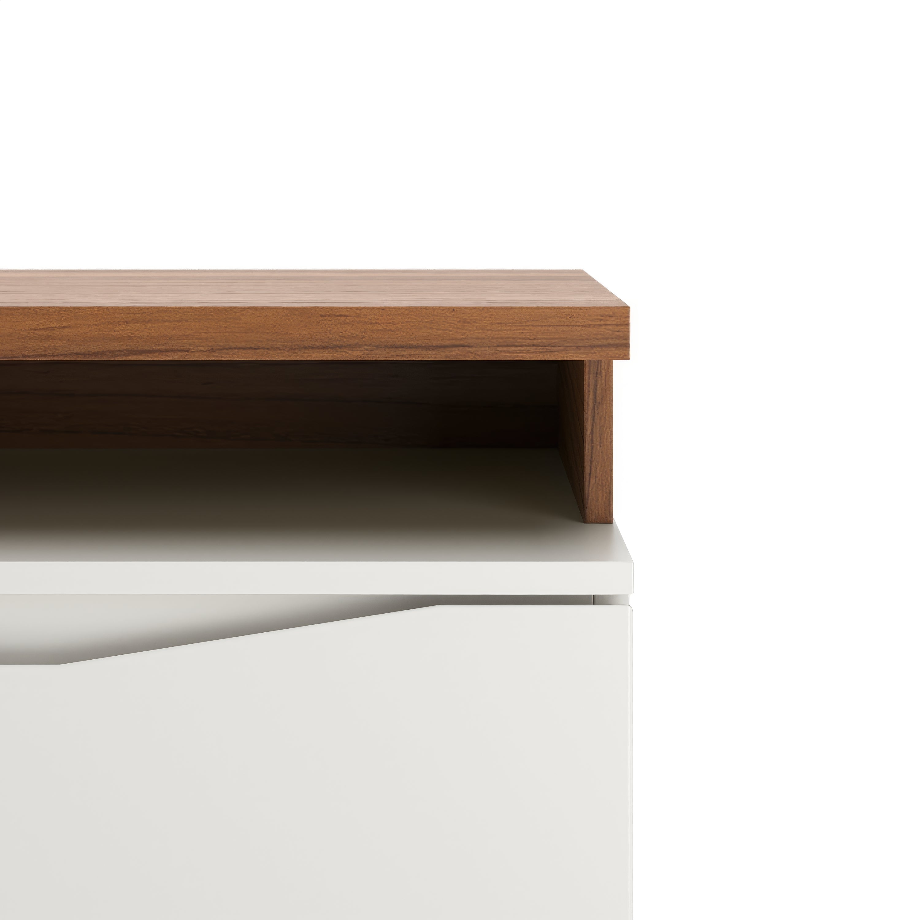 מזנון טלוויזיה דגם קורל 220 ס"מ - - אופוייט וקנילה