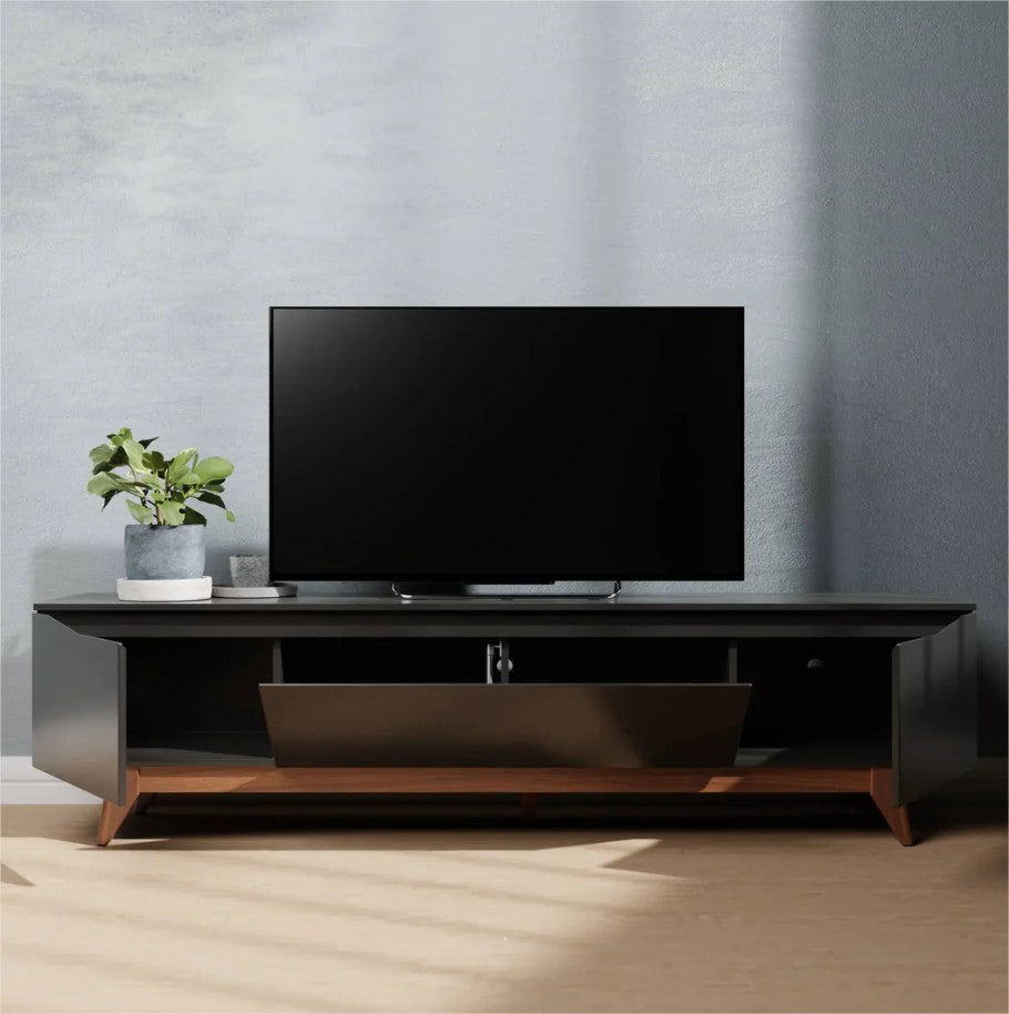 מזנון טלוויזיה דגם אופל 180 ס"מ - שחור