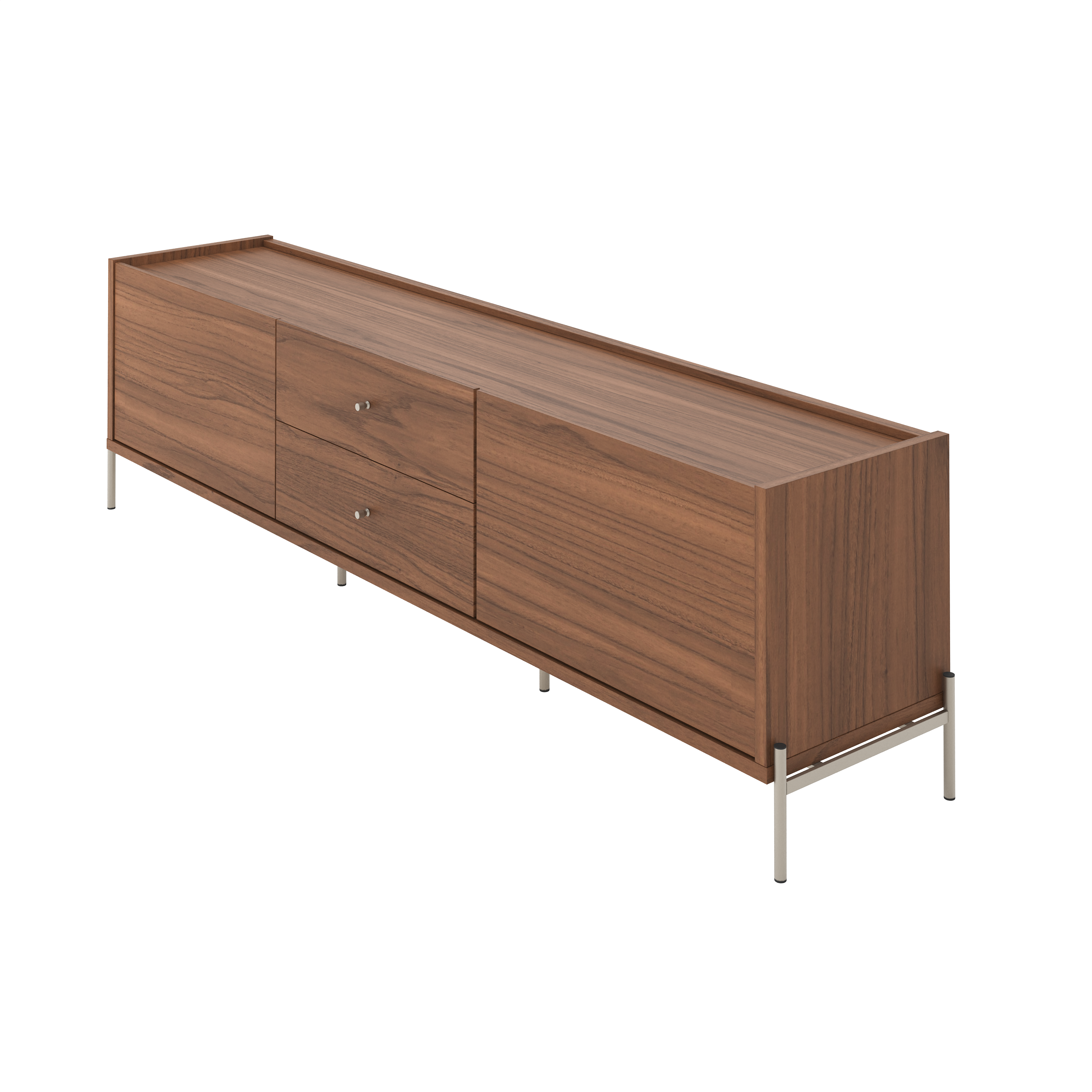 מזנון טלויזה דגם ברקת 180 ס"מ - גוון עץ קנילה