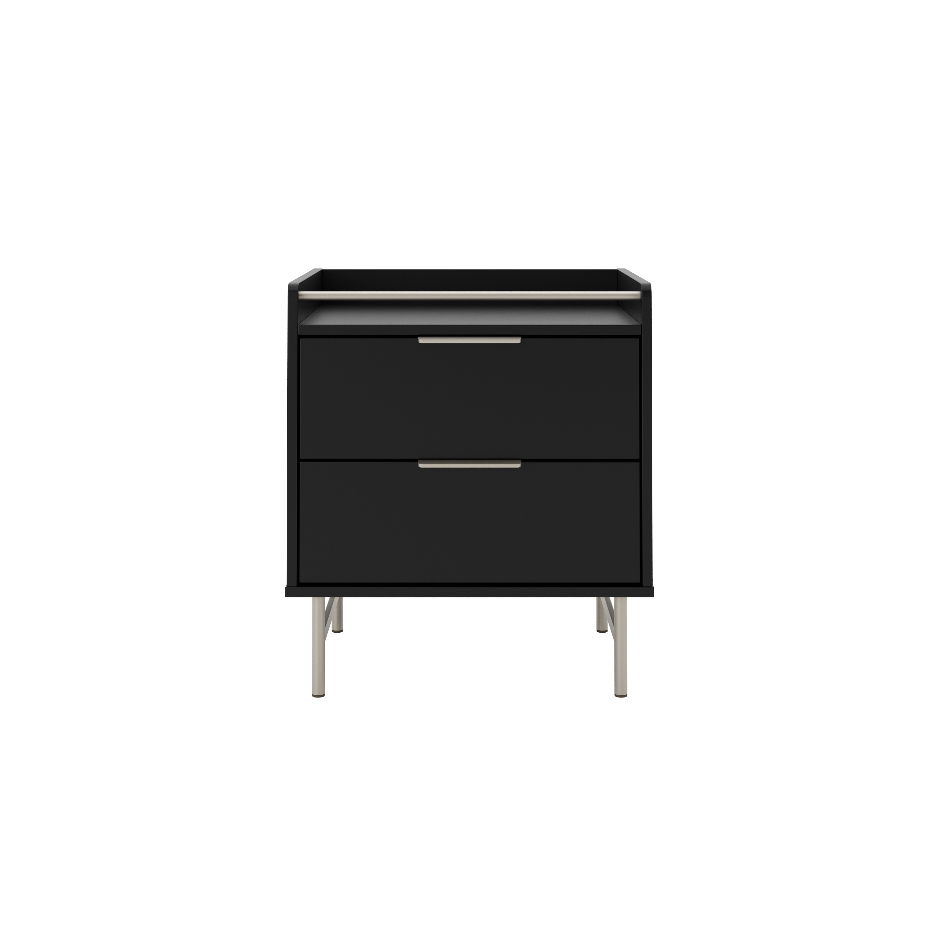 שידת לילה מעוצבת דגם לורין - שחור