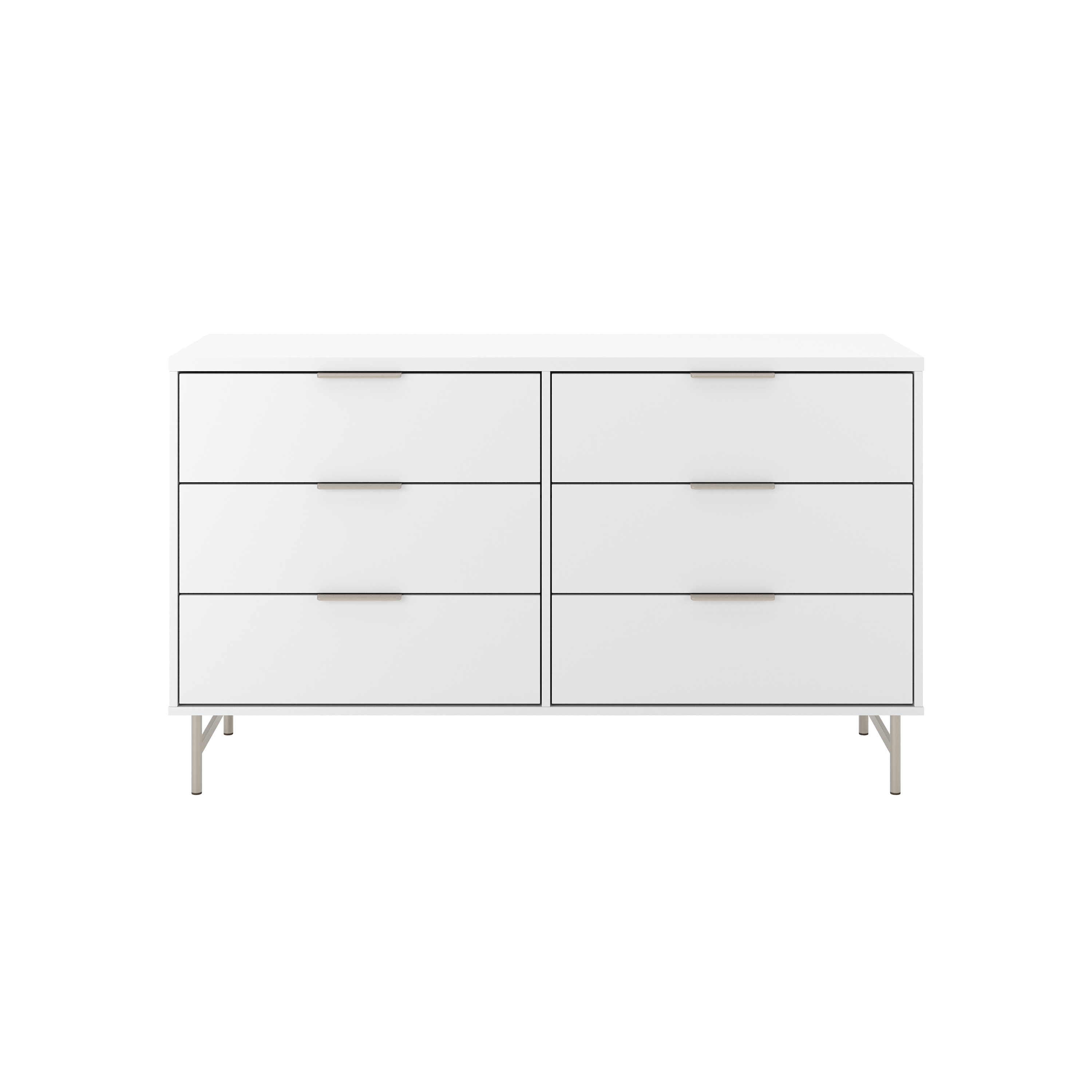 קומודה מעוצבת דגם שוהם - לבן