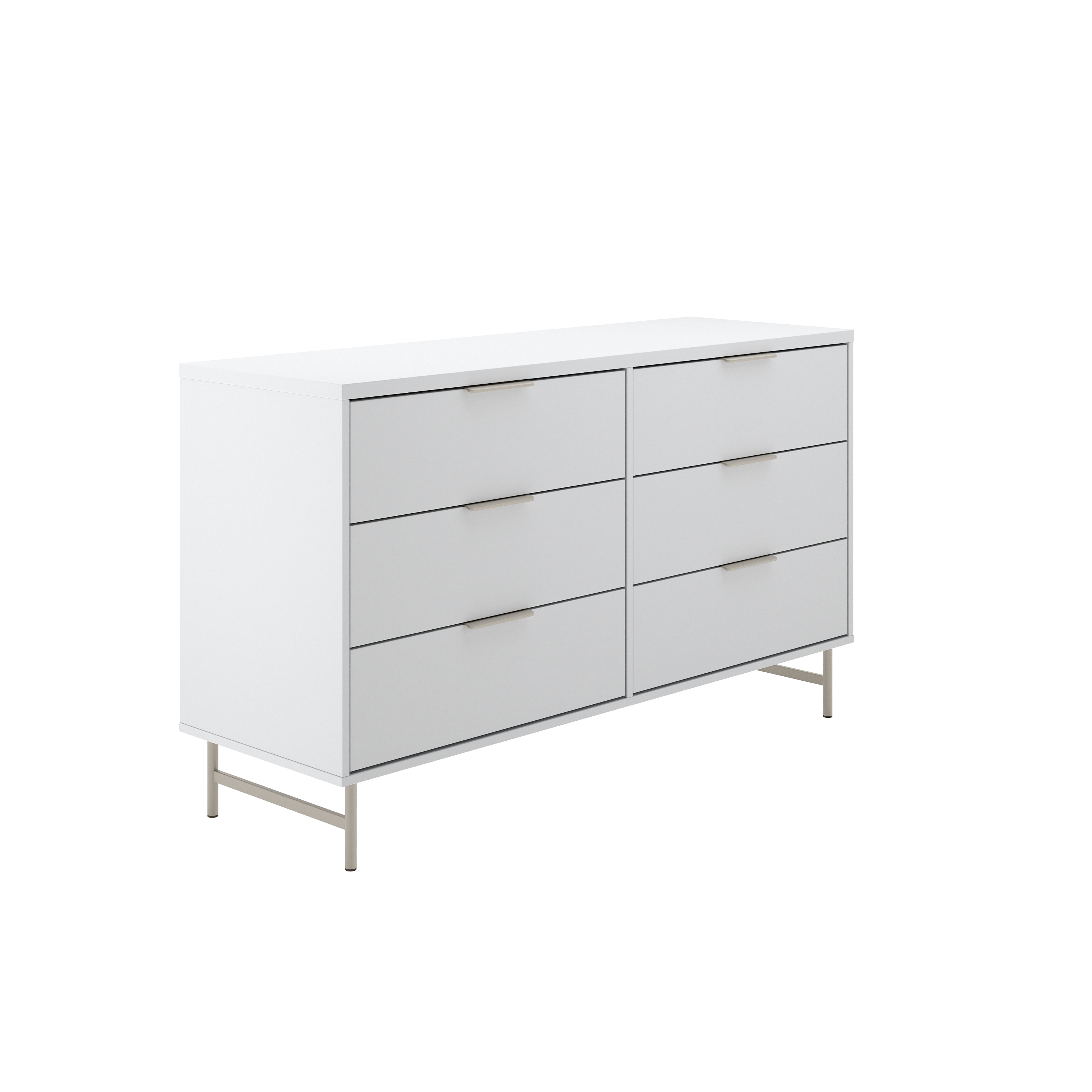 קומודה מעוצבת דגם שוהם - לבן