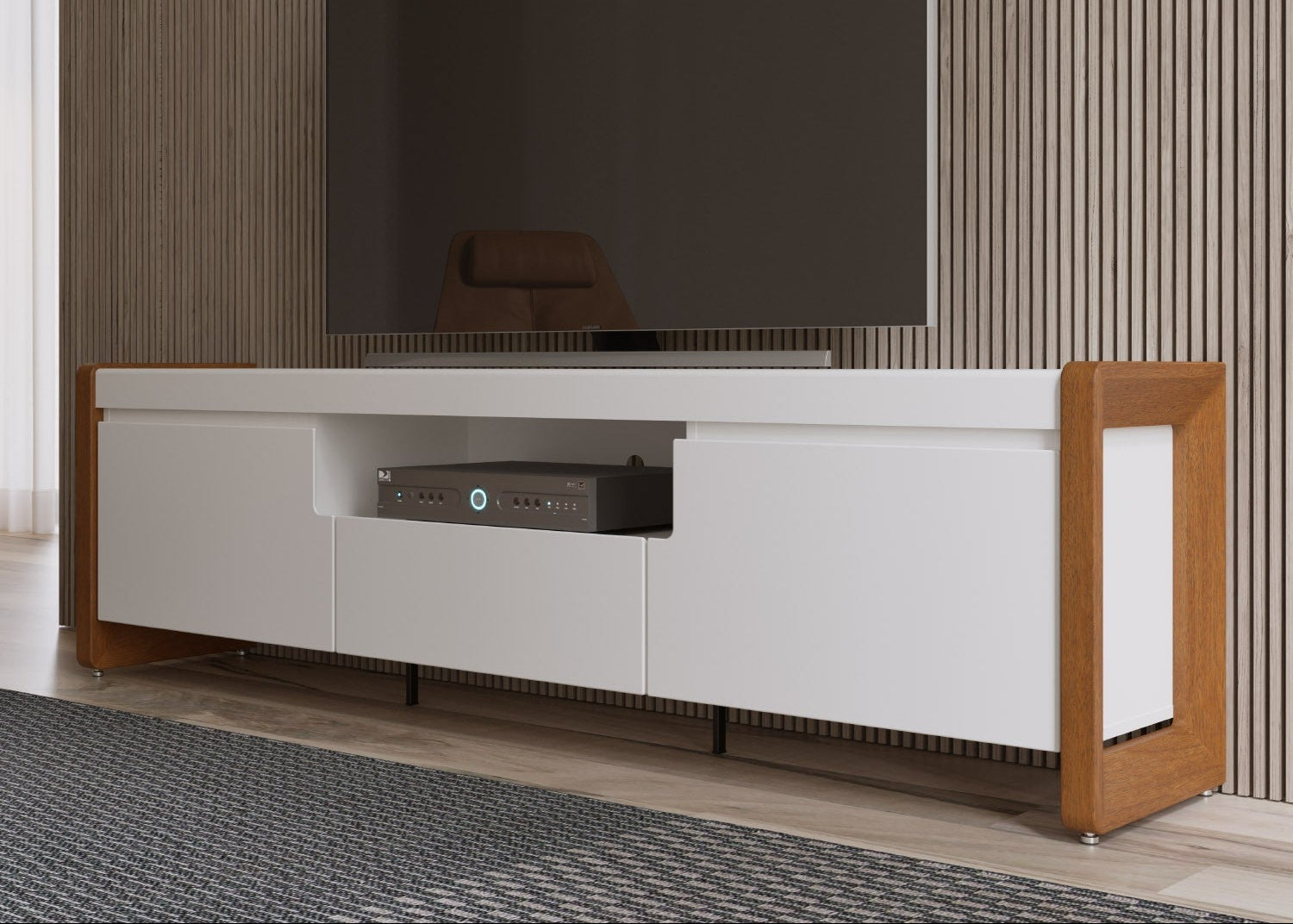 מזנון טלוויזיה מעוצב דגם בריסטול 190 ס"מ