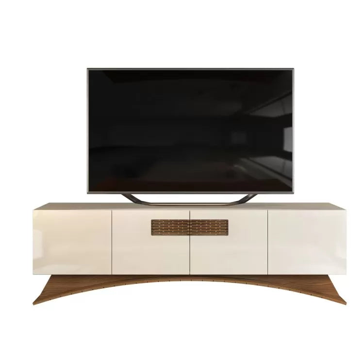 מזנון טלוויזיה מעוצב דגם אביר- שמנת