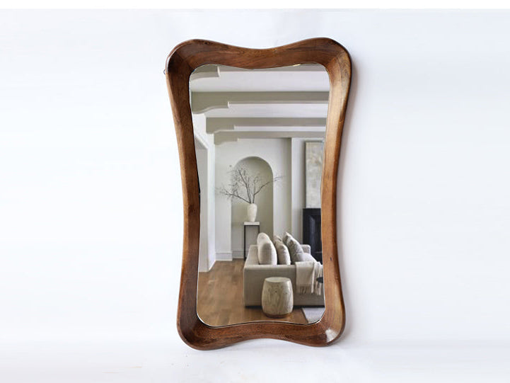 מראת קיר דגם שלגיה 120 ס"מ אגוז