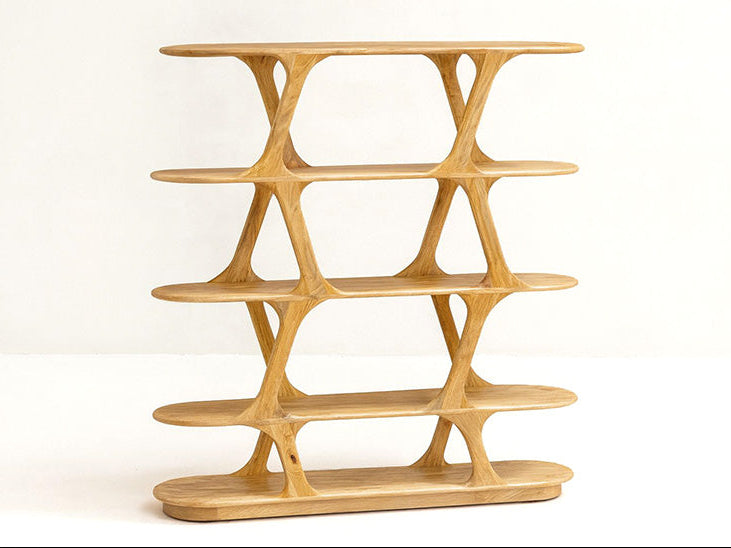 ספרייה מעוצבת ויוקרתית דגם איזבל - גוון בהיר