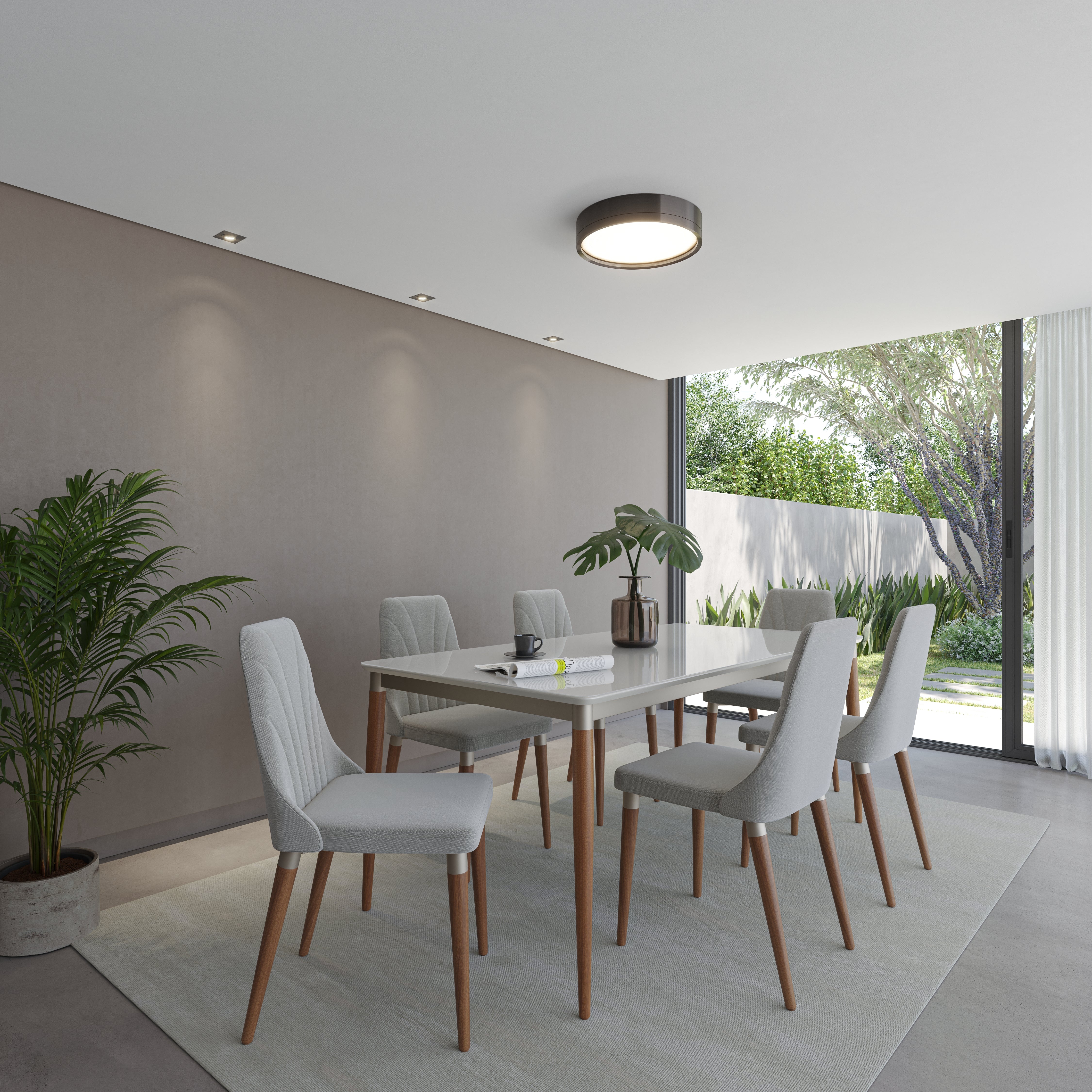 כיסא פינת אוכל מעוצב דגם לורן - אפור