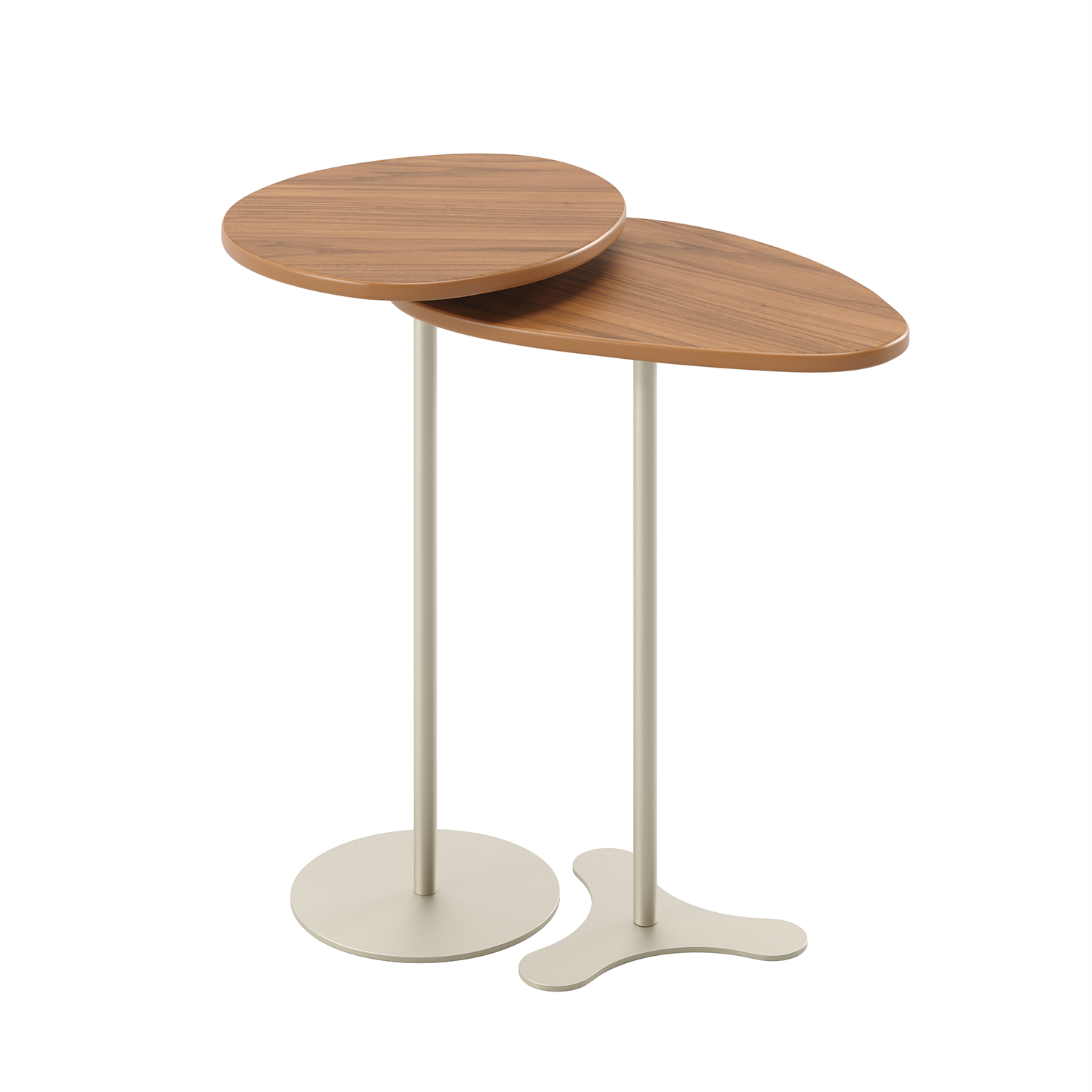 צמד שולחנות צד דגם לורי - עץ קנילה