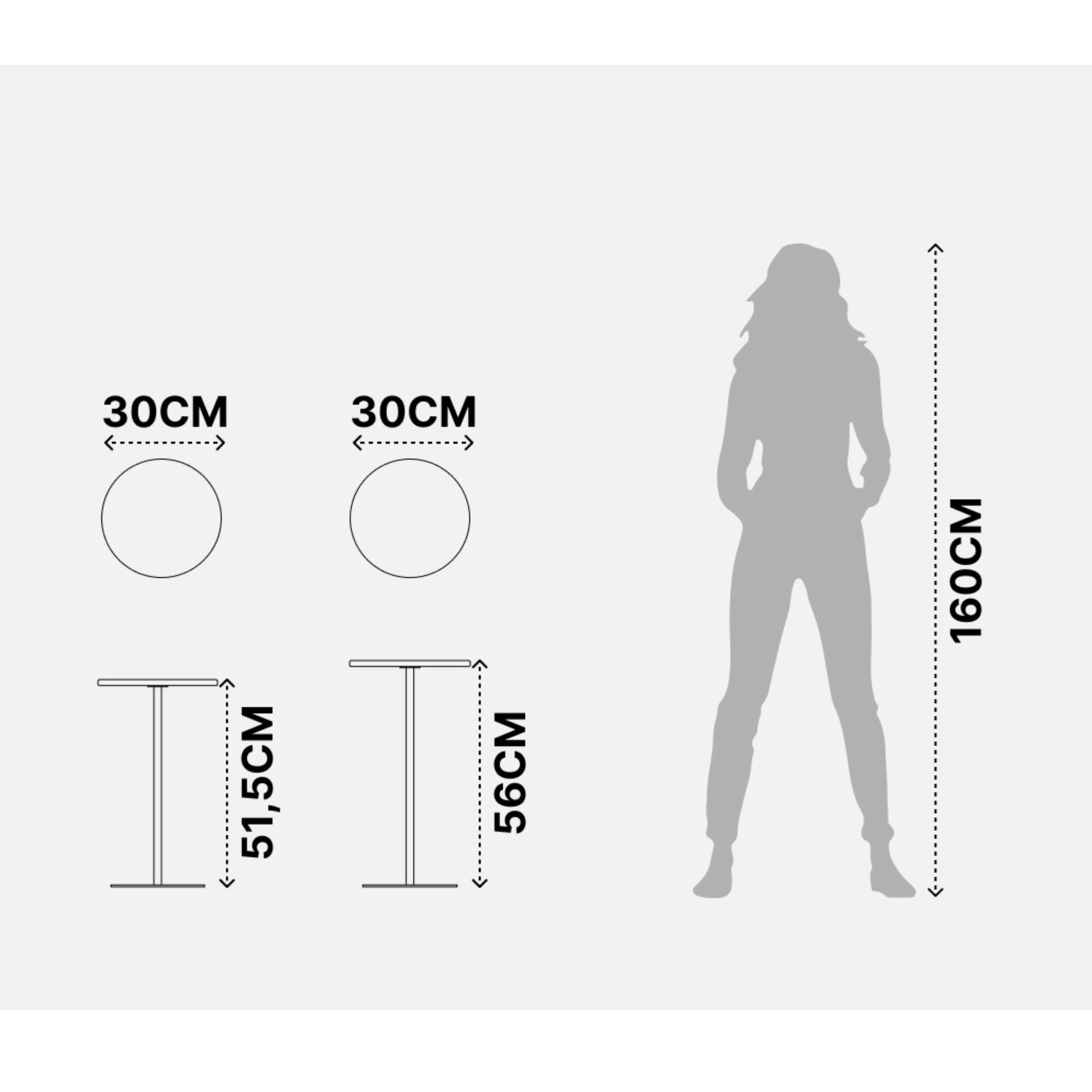 צמד שולחנות צד דגם לורי - אופוייט