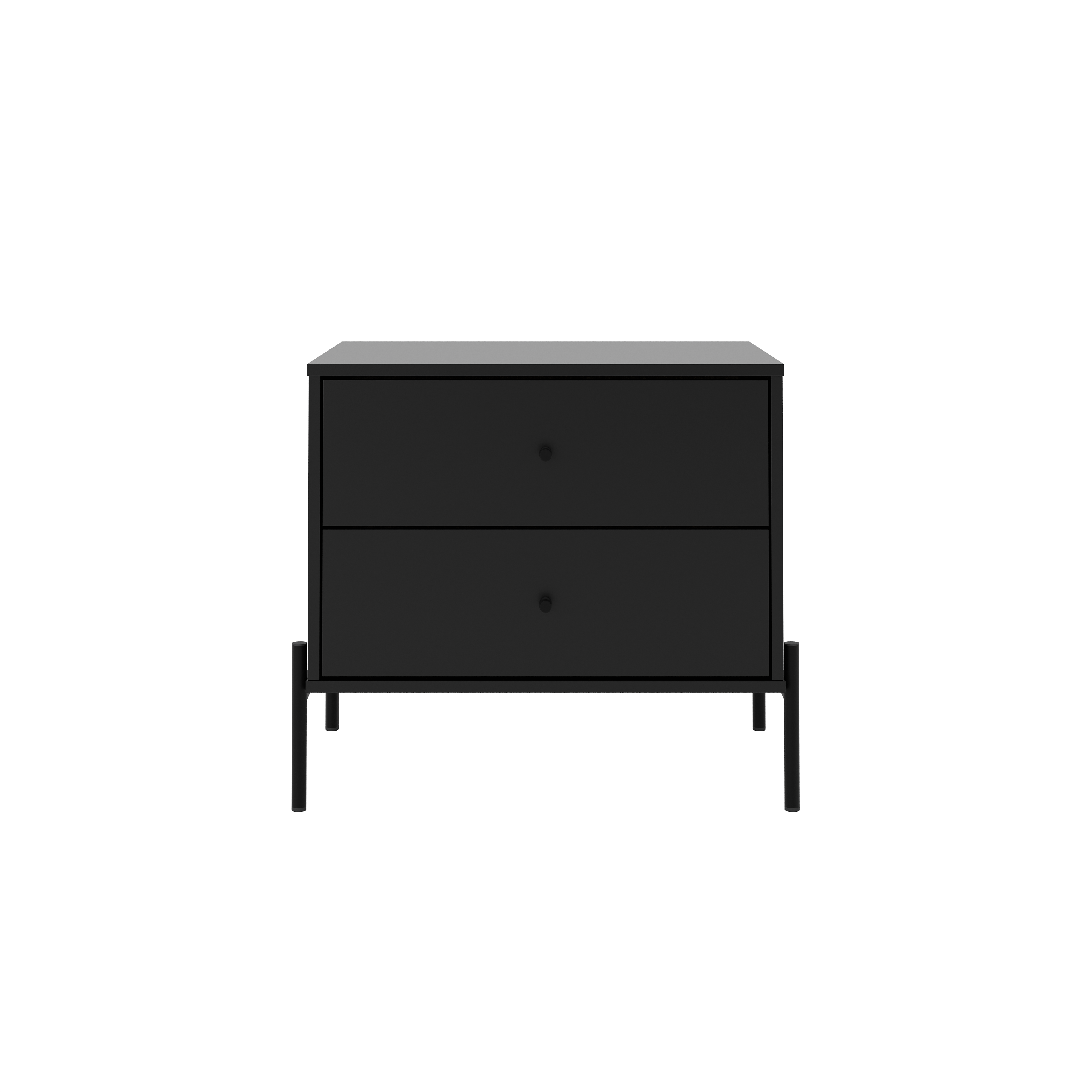 שידת לילה מעוצבת דגם אמבר - שחור