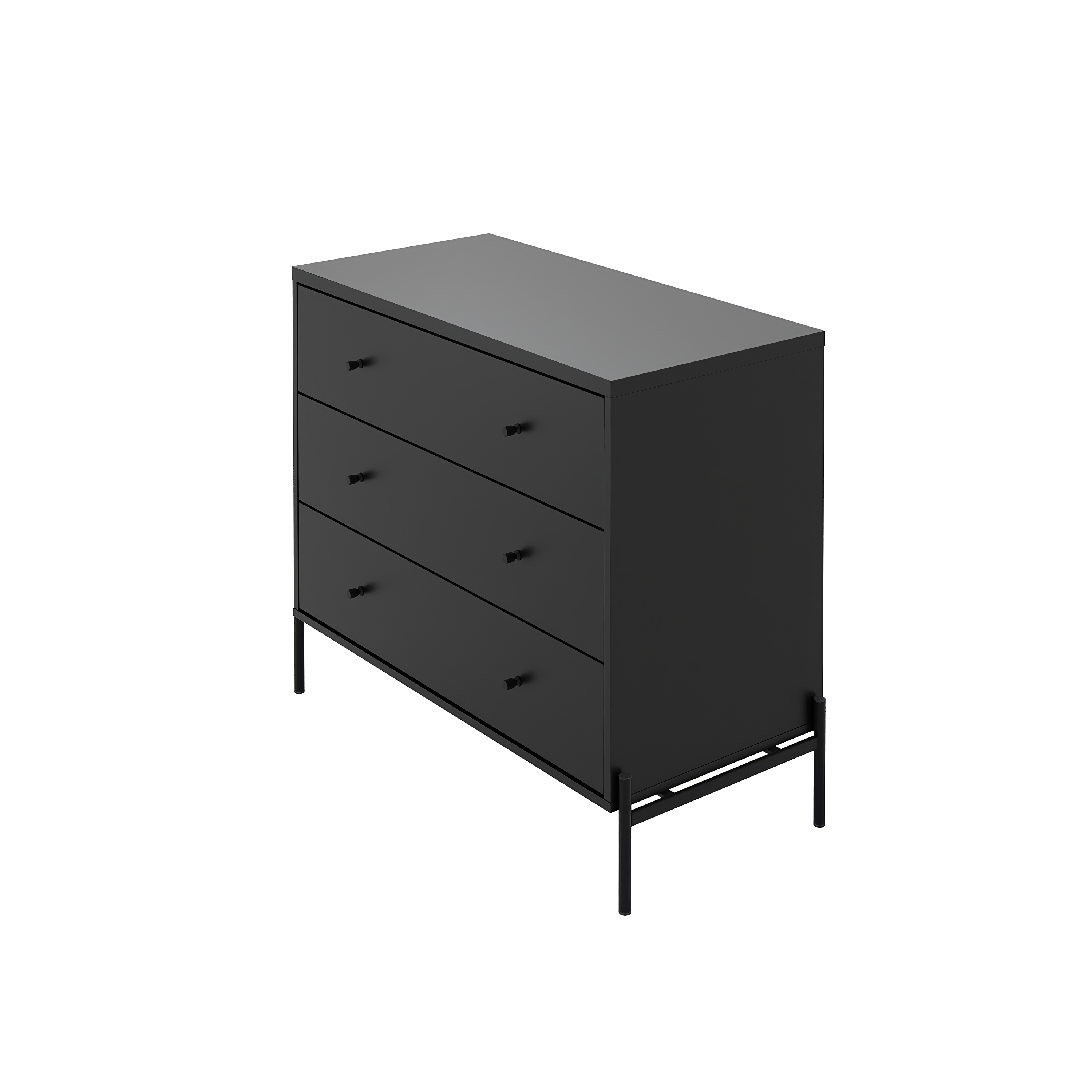 קומודה מעוצבת דגם אלמוג - שחורה